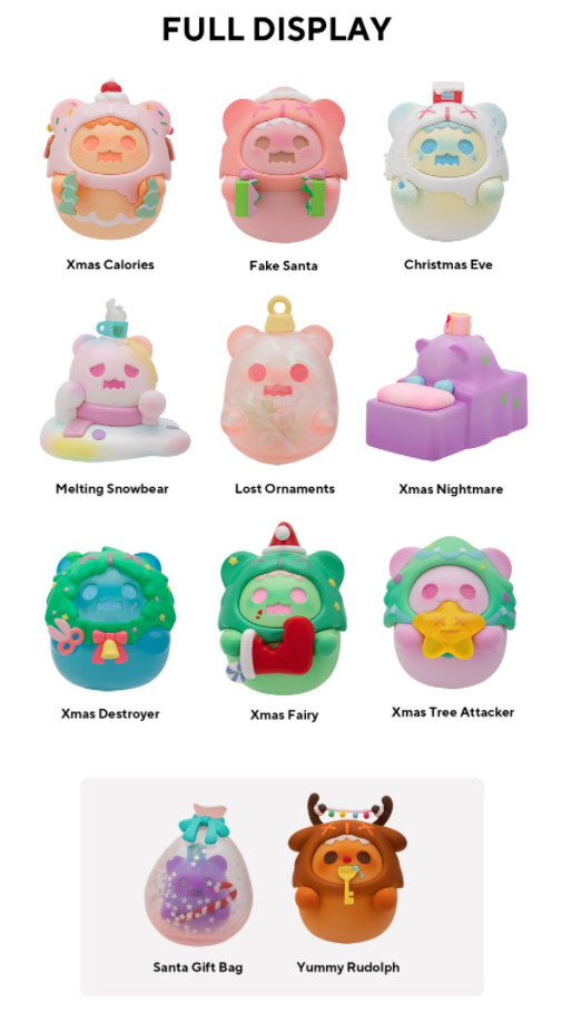 Christmas Nightmare Blind Box Series by Shin Woo x Finding Unicorn