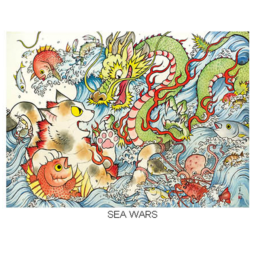 Sea Wars Print by Konatsuya
