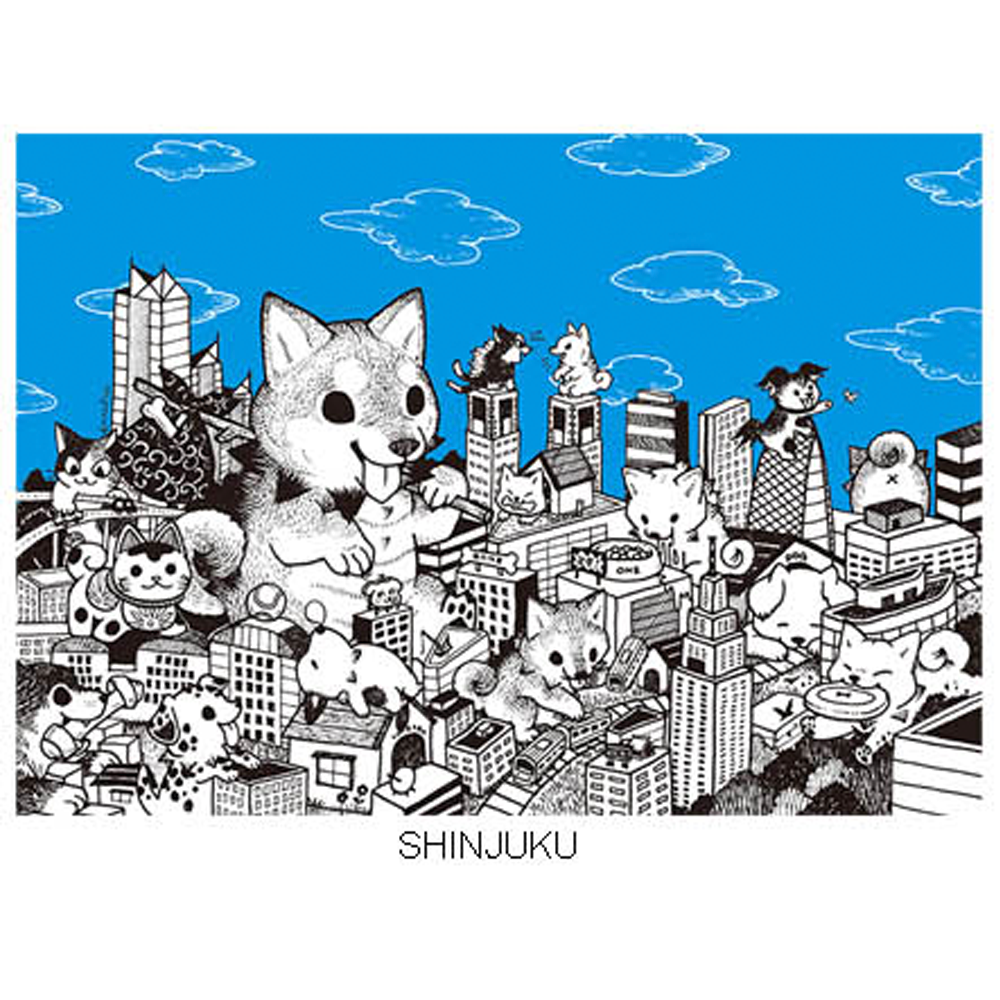 Shinjuku Print by Konatsuya