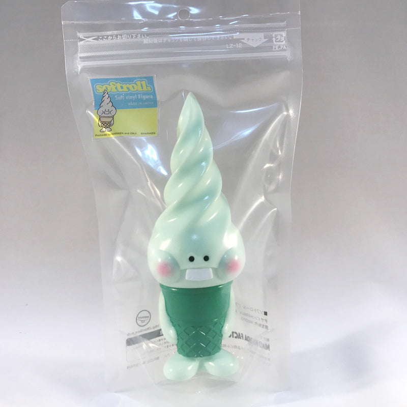 Softrolls Melon Green Sofubi Vinyl Toy Figure by Hariken