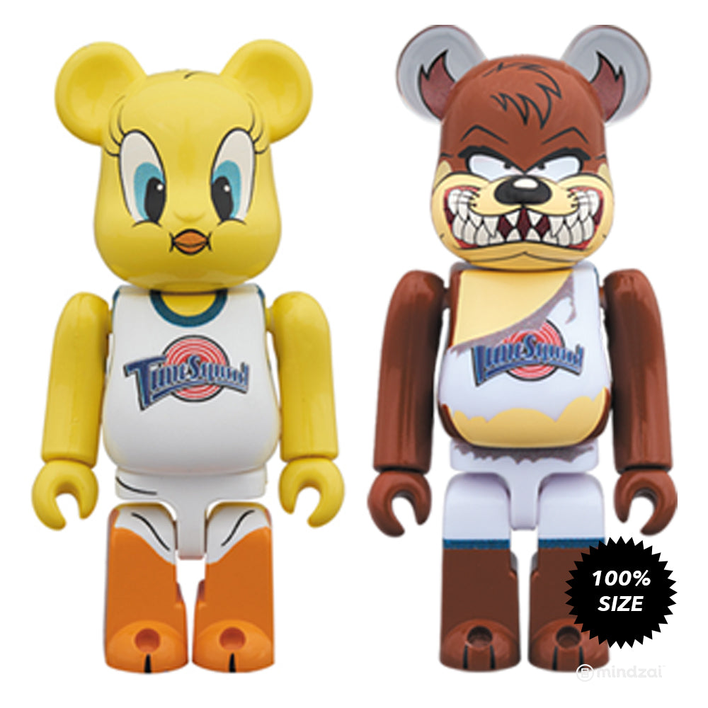 Space Jam Tweety and Tasmanian Devil 100% Bearbrick 2-Pack by Medicom Toy