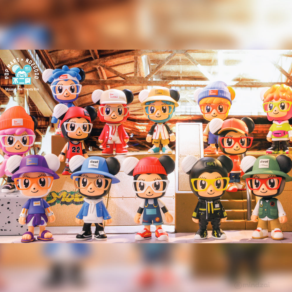Mousy Little x Stay Real Trendy Era Blind Box Toy Series by No2Good x POP MART