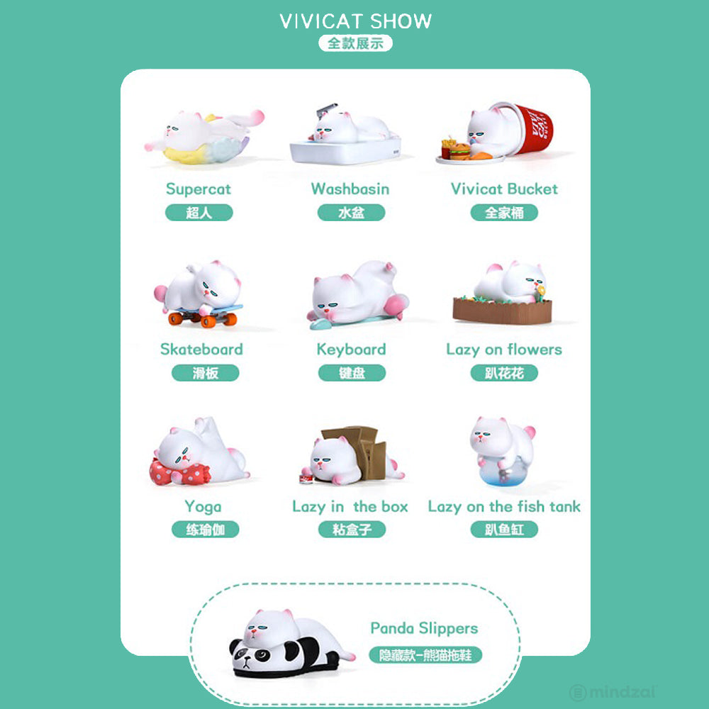 Vivicat Lazily Lying Prone Blind Box Series by POP MART