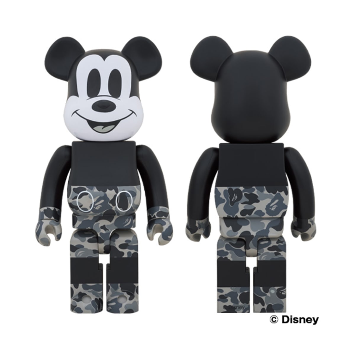 Medicom BAPE X Mickey Mouse Monotone Be@rbrick 1000%