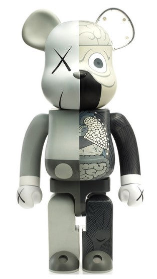 Bearbrick Kaws Dissected 1000% Grey
