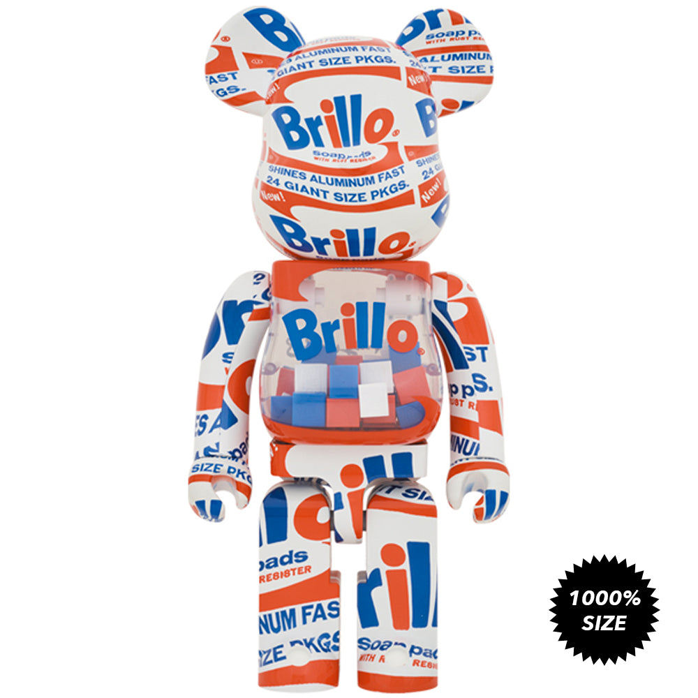 Andy Warhol "Brillo" (2022) 1000% Bearbrick by Medicom Toy