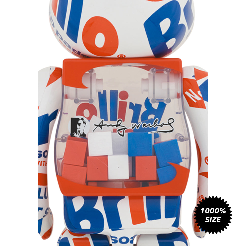 Andy Warhol "Brillo" (2022) 1000% Bearbrick by Medicom Toy