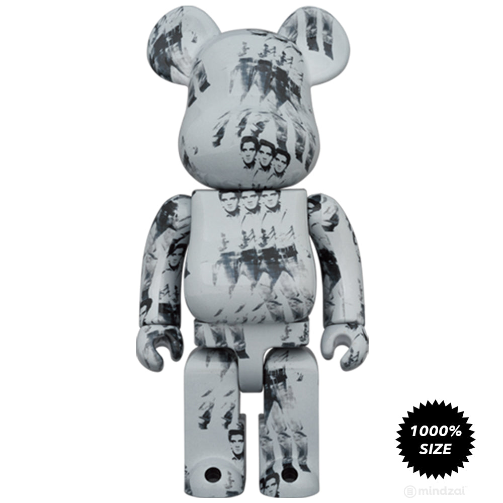 Andy Warhol Elvis Presley 1000% Bearbrick by Medicom Toy