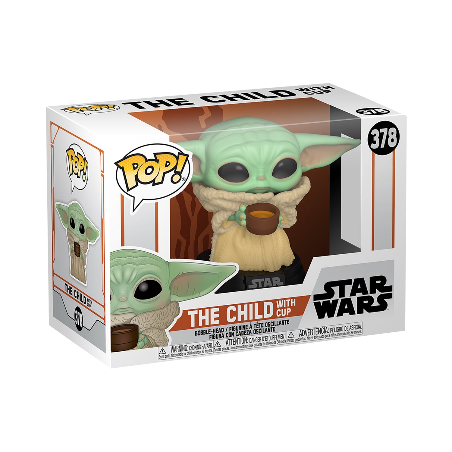 Star Wars Mandalorian The Child with Cup POP Toy Figure by Funko