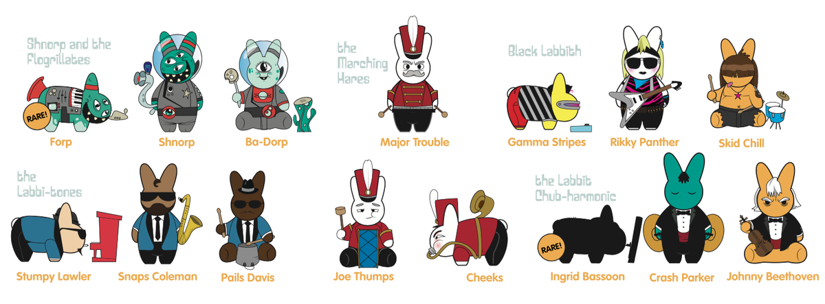 Labbit Band Camp 3000 Blind Box 2.5" Mini Series - Mindzai  - 11