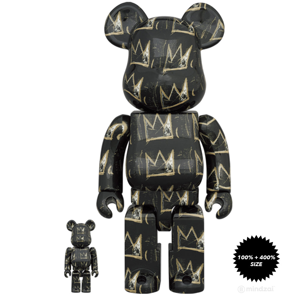Jean-Michel Basquiat #8 100% + 400% Bearbrick Set by Medicom Toy