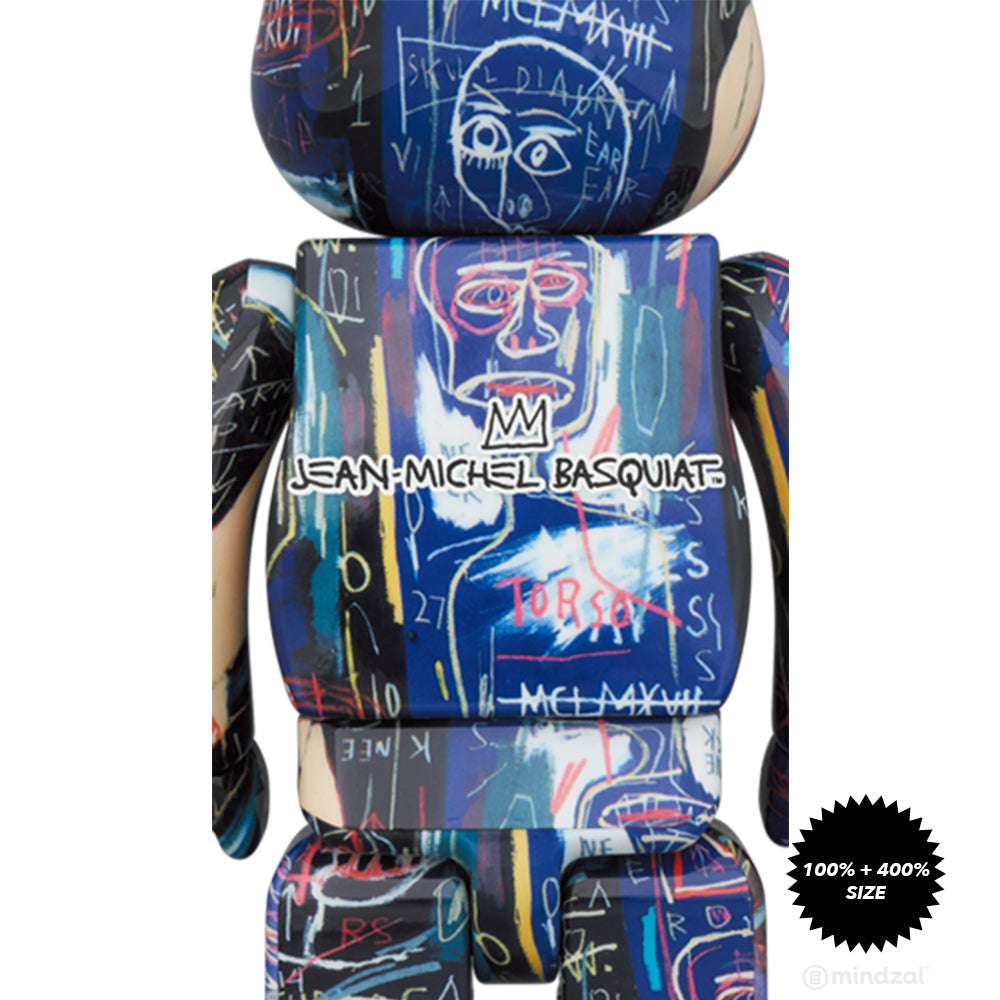 Pre-order* Jean-Michel Basquiat #7 100% + 400% Bearbrick Set by Medic -  Mindzai