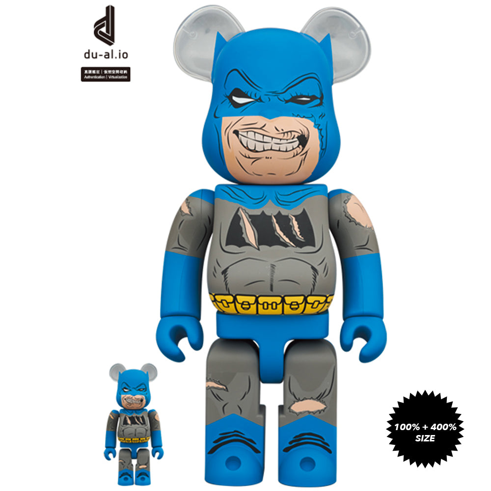 Batman (TDKR: The Dark Knight Triumphant Ver.) 100% + 400% Bearbrick Set by Medicom Toy