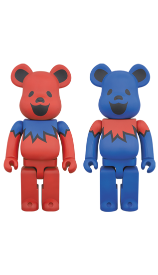 Grateful Dead Blue 100% Bearbrick - Mindzai  - 2