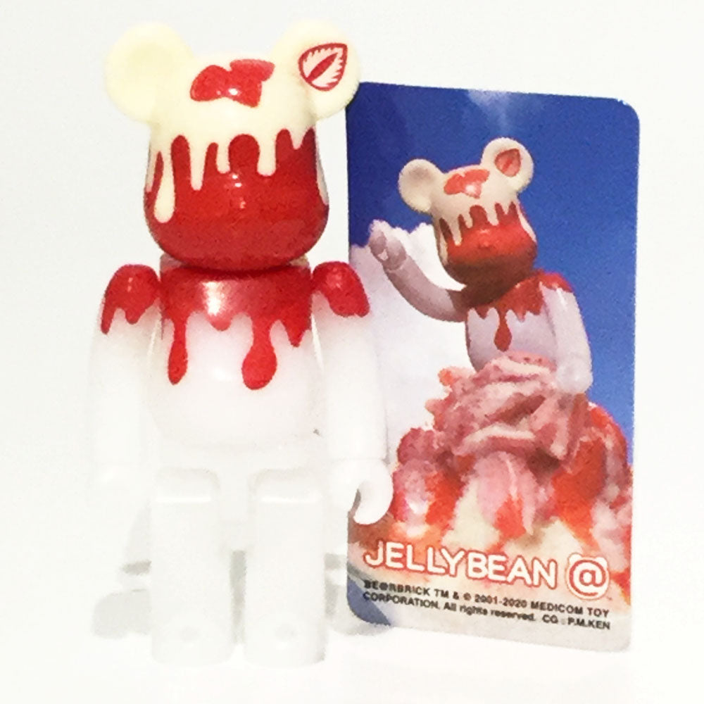 Bearbrick Series 40 - Strawberry Flavoured Shaved Ice (Jellybean) 100% Bearbrick