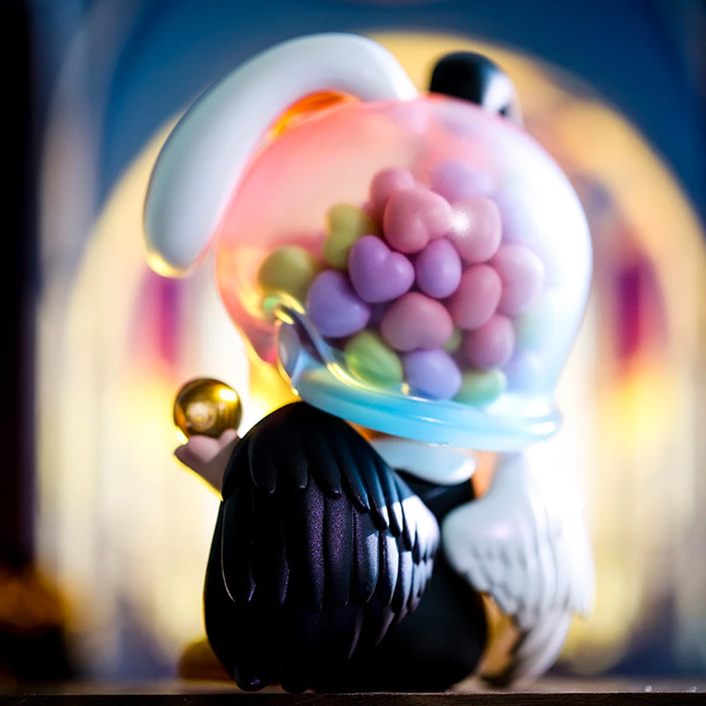 Bunny Black and White Angel Art Toy Figure by POP MART