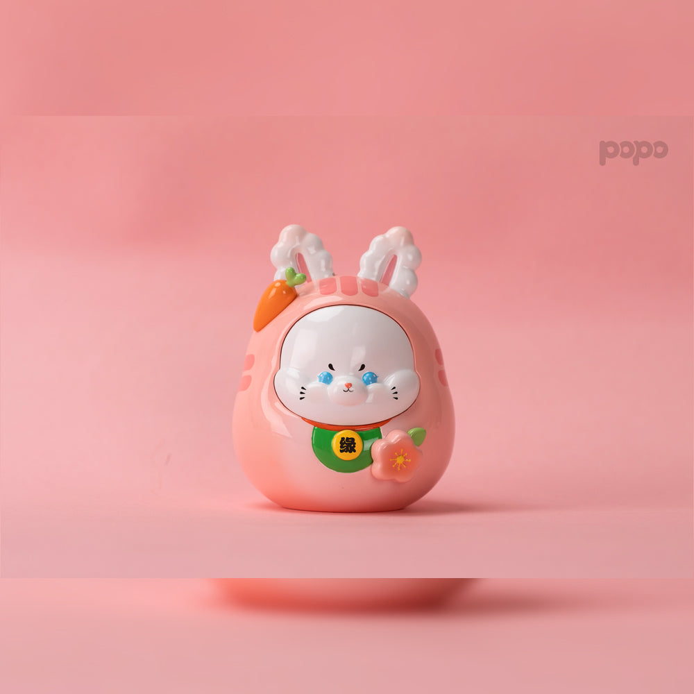 Peach Blossom Popo Daruma by SeaStar Studios