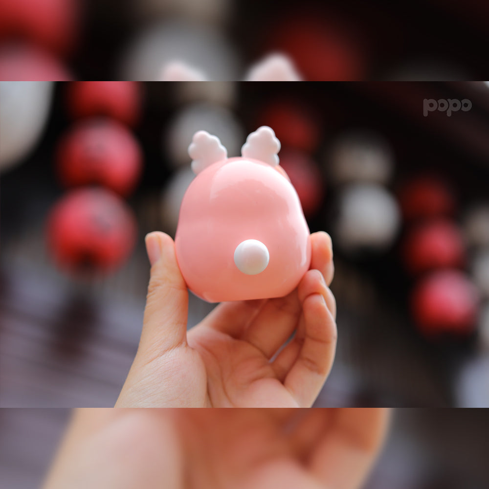 Peach Blossom Popo Daruma by SeaStar Studios