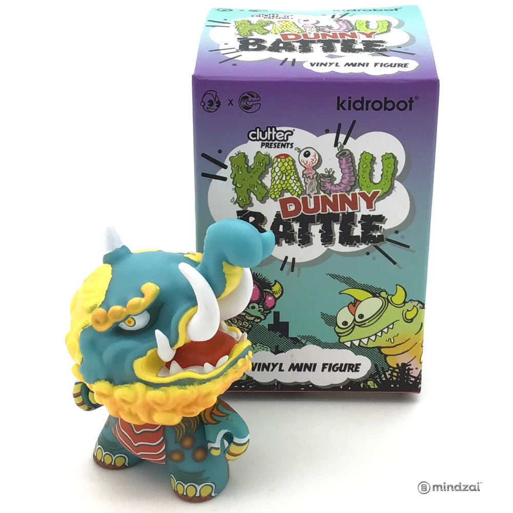 Kaiju Dunny Battle Series by Clutter x Kidrobot - Blue Baku Dunny (Candie Bolton)