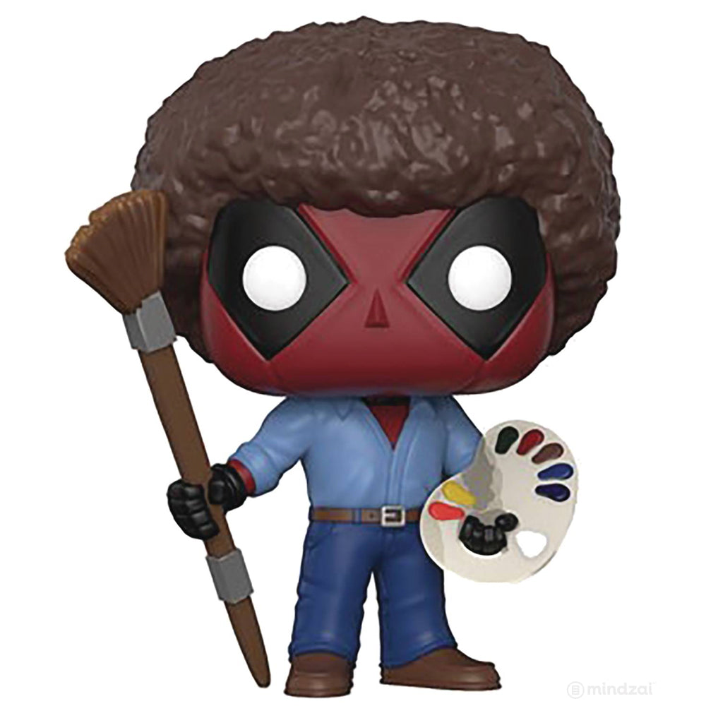 Deadpool as Bob Ross Pop! Vinyl Toy by Funko
