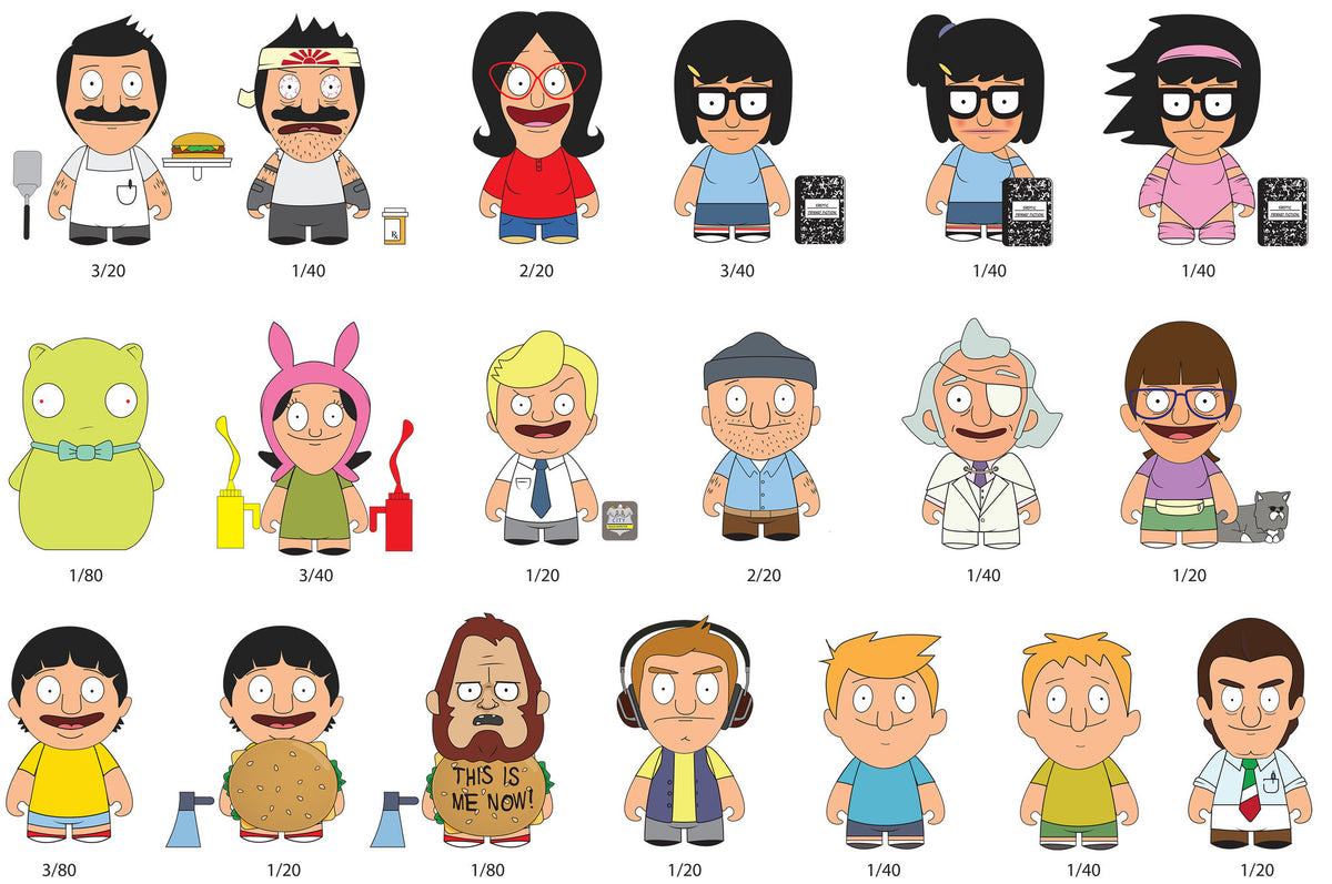Bob's Burgers Blind Box Series One by Kidrobot