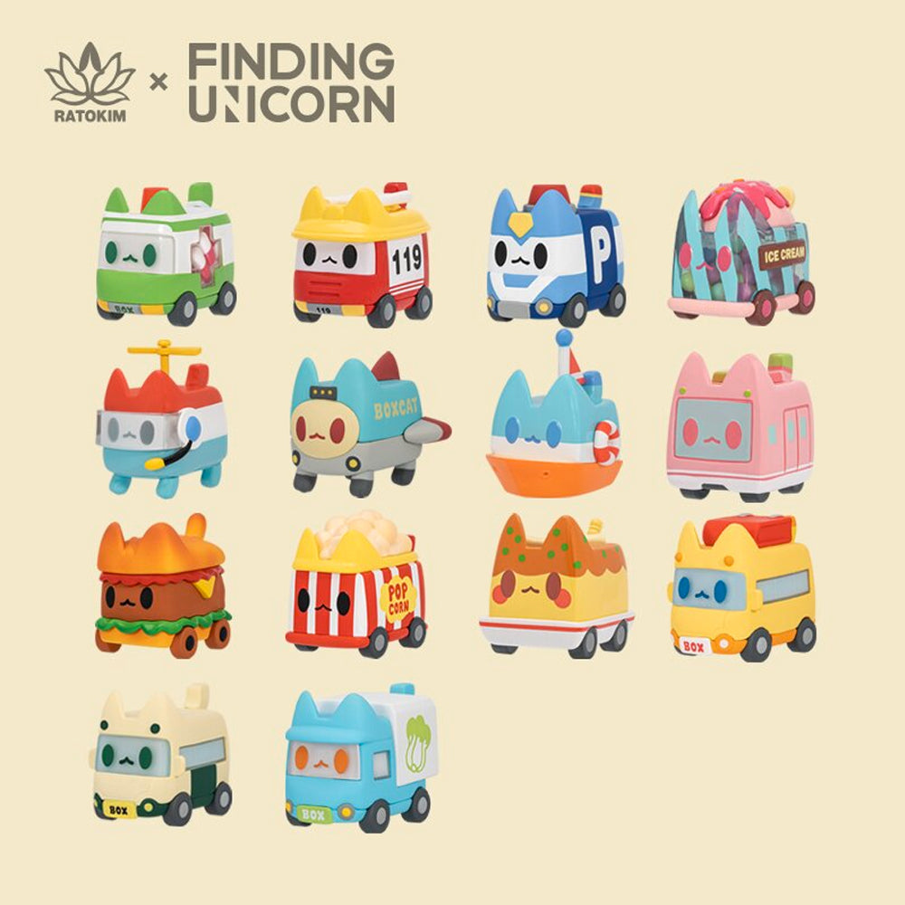 Box Cat Transport Blind Box Series by Ratokim x Finding Unicorn