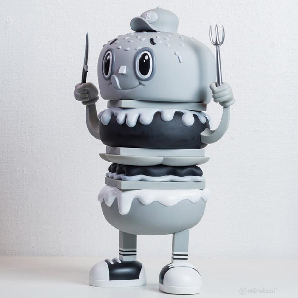 The Burgy (Mono. Ver.) by Christian Tamondong x Secret Fresh Gallery x ToyQube [Broken Fork]