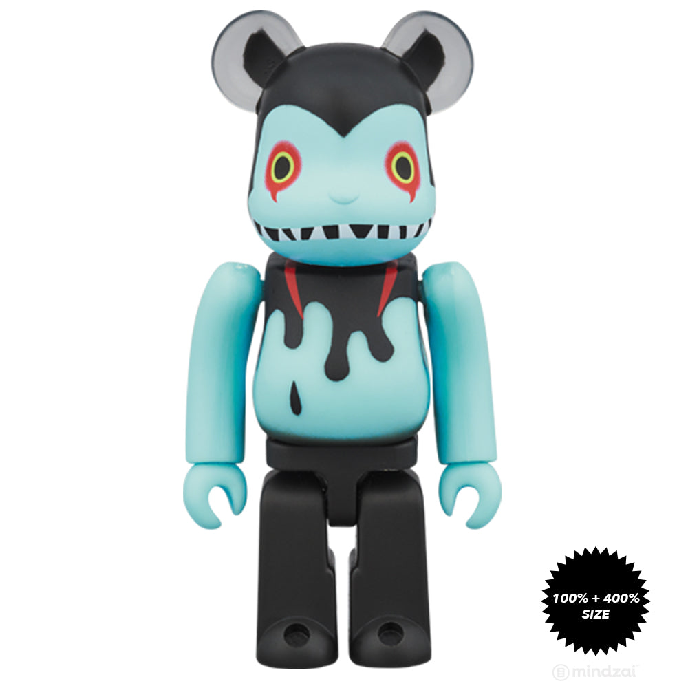 Byron Devilman 100% and 400% Bearbrick Set by Shoko Nakazawa x Medicom Toy
