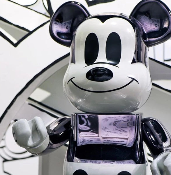 Mickey Mouse The True Original NYC Exhibition Exclusive 1000% Bearbrick by Medicom Toy x Fragment Design
