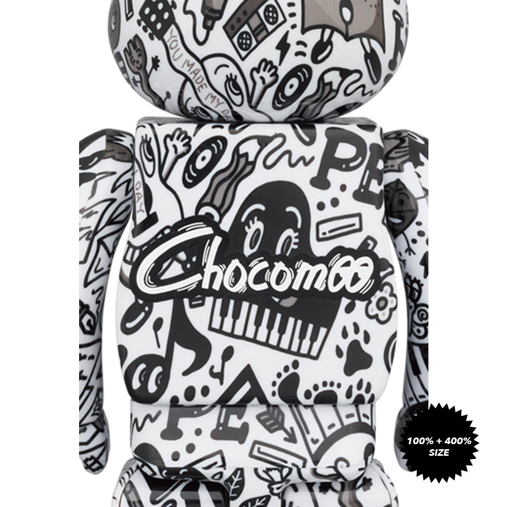 Chocomoo 100% + 400% Bearbrick Set by Medicom Toy
