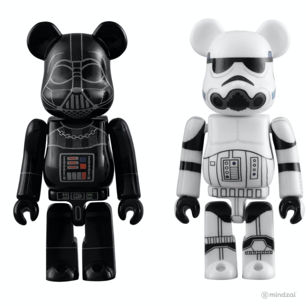 Star Wars Bearbrick: Darth Vader & Stormtrooper 100% Figure 2-Pack Set by Medicom Toy
