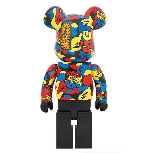 Bearbrick X BAPE Camo Shark Multicolor 1000%