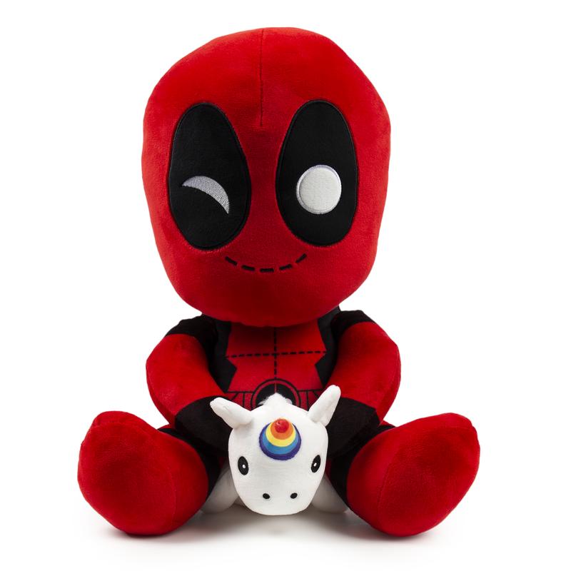 *Special Order* Deadpool Riding a Unicorn HugMe Vibrating Plush by Marvel x Kidrobot