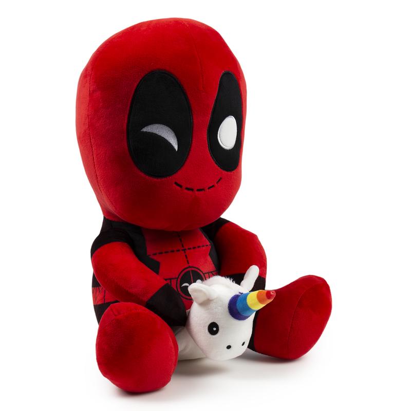 *Special Order* Deadpool Riding a Unicorn HugMe Vibrating Plush by Marvel x Kidrobot