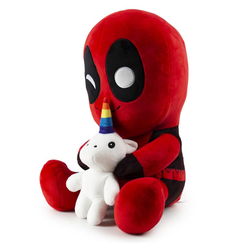 *Special Order* Deadpool Riding a Unicorn HugMe Vibrating Plush by Marvel x Kidrobot