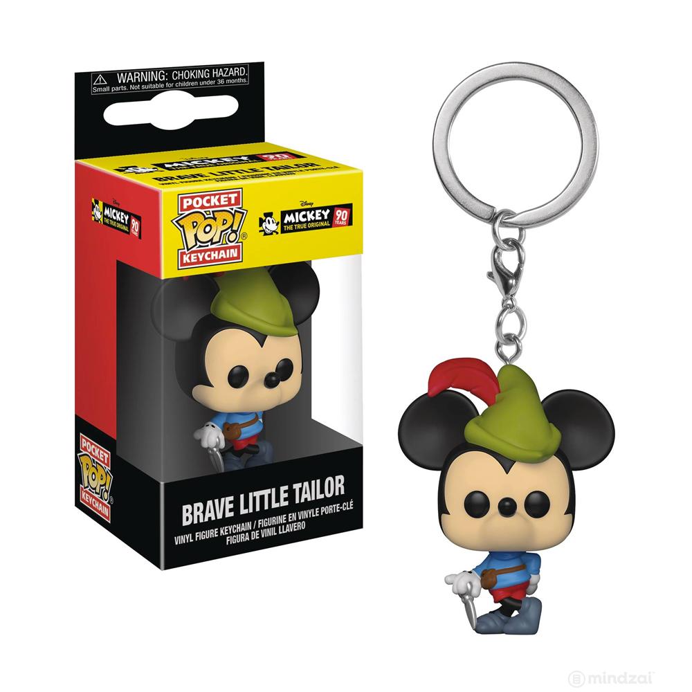 Mickey's 90th Anniversary Brave Little Tailor Pocket Pop Keychain