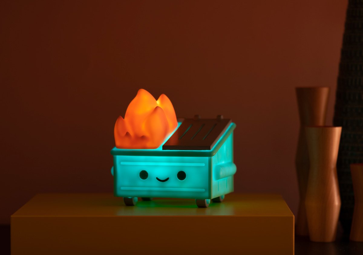 Dumpster Fire Night Light by 100% Soft