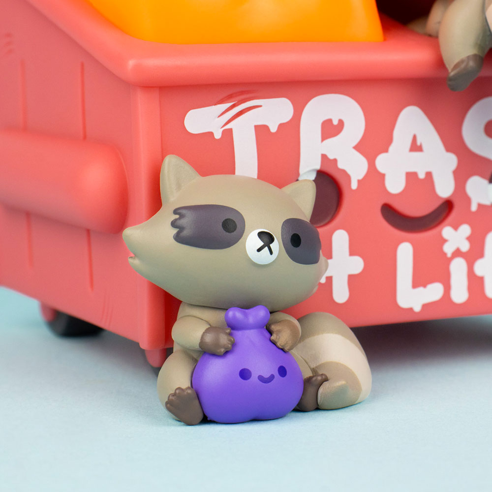 Dumpster Fire Trash Panda Vinyl Figure by 100% Soft