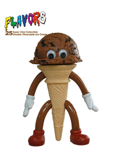 Double Chocolate Ice Cream Flavors Sofubi by Dune *Tokyo Treasures* - Mindzai  - 1