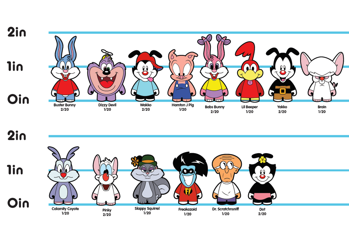 Tiny Toons Adventures Blind Box Enamel Pins by Kidrobot