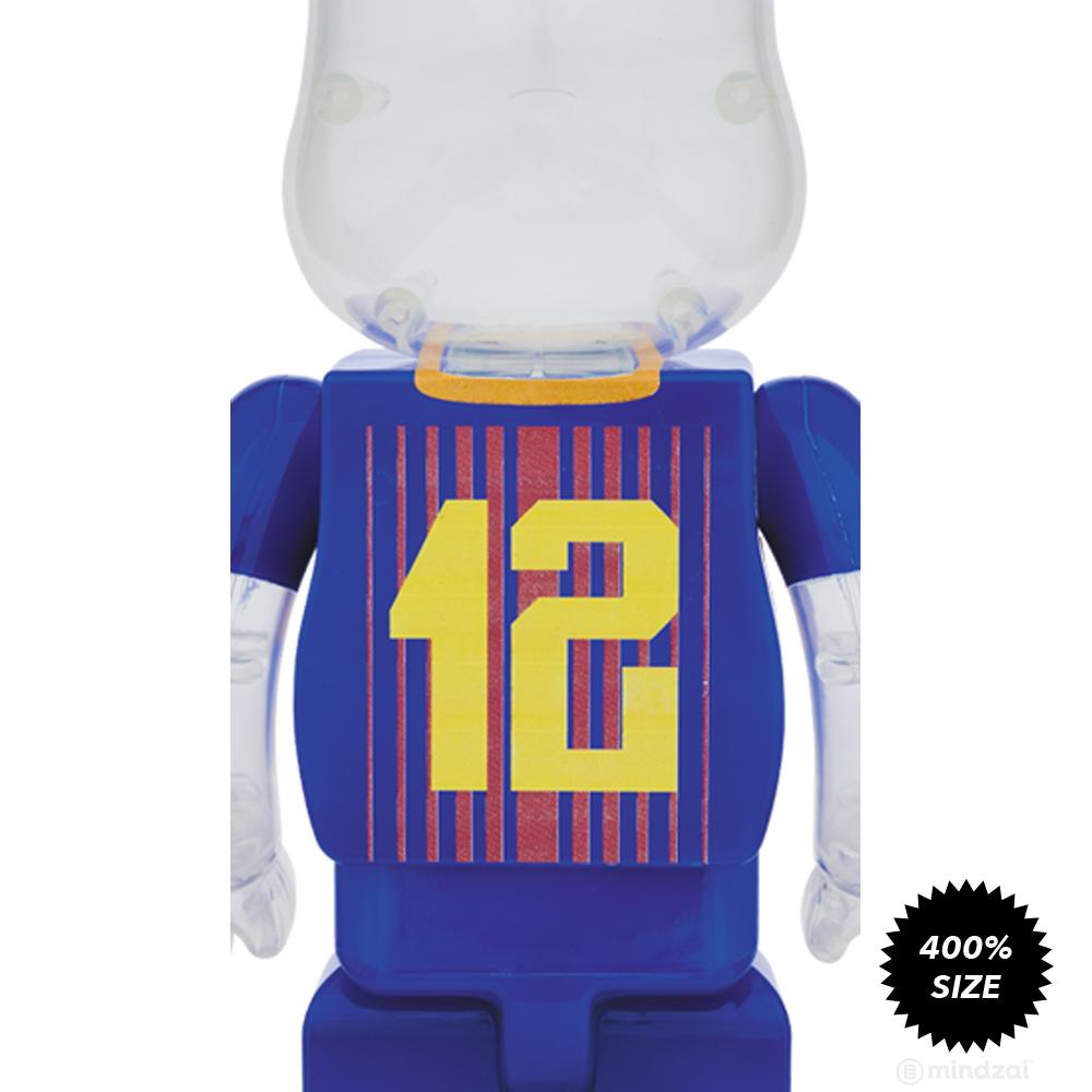 FC Barcelona 100% + 400% Bearbrick Set by Medicom Toy