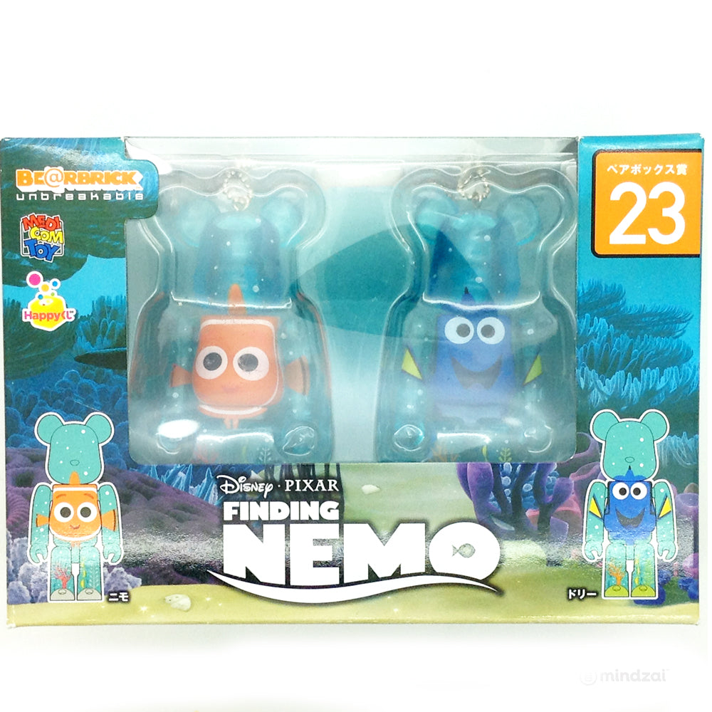 Disney Pixar Bearbrick Unbreakable - Happy Kuji # 23 - Finding Nemo: Nemo and Dory (2 PK) 100% Size