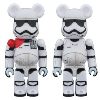 Star Wars Bearbrick: First Order Stormtrooper Officer &amp; Stormtrooper 100% Figure 2-Pack Set by Medicom Toy