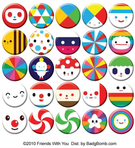 Friends With You Buttons - Mindzai 