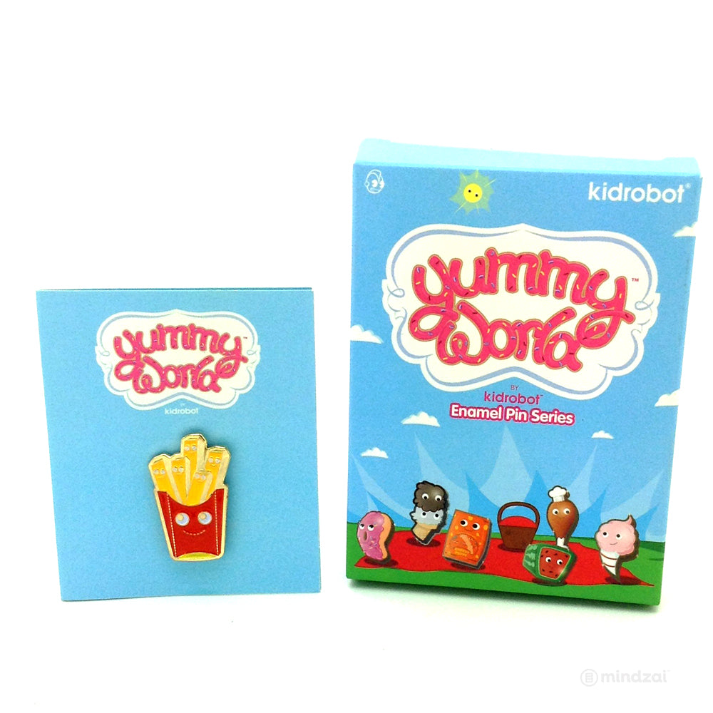 Yummy World Enamel Pin Blindbox Series by Kidrobot - Frankie Fries
