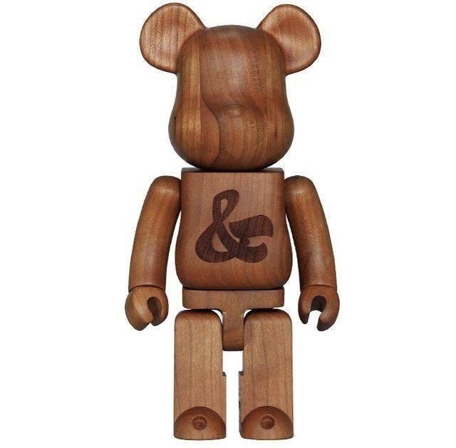 House Industries x Sync Wooden 400% Bearbrick by Karimoku