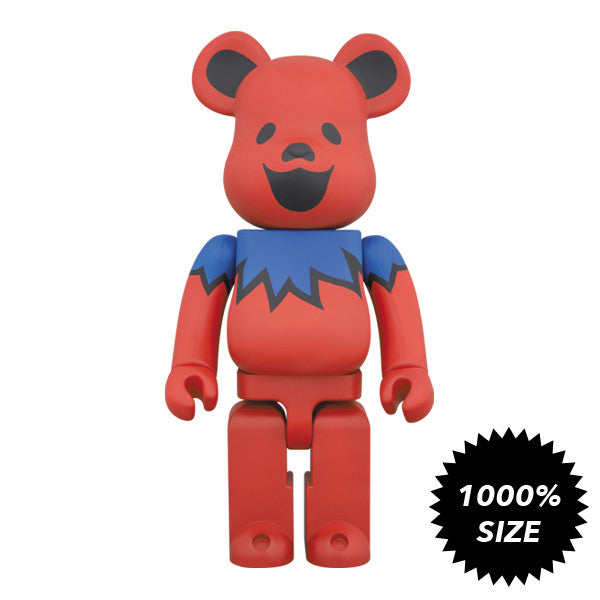 Grateful Dead Red 1000% Bearbrick - Mindzai Toy Shop