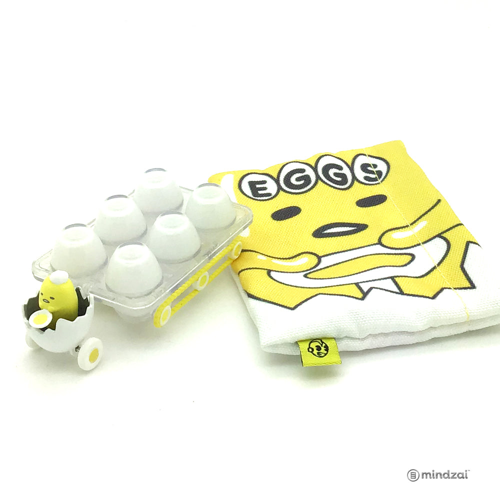 Hello Sanrio Micro Vehicles by Kidrobot - Gudetama Lazy Egg Carton Food Truck