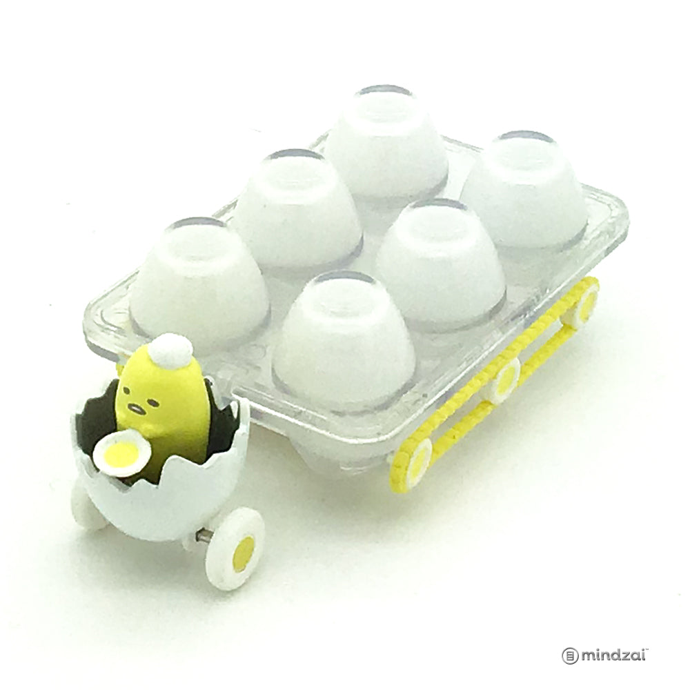 Hello Sanrio Micro Vehicles by Kidrobot - Gudetama Lazy Egg Carton Food Truck