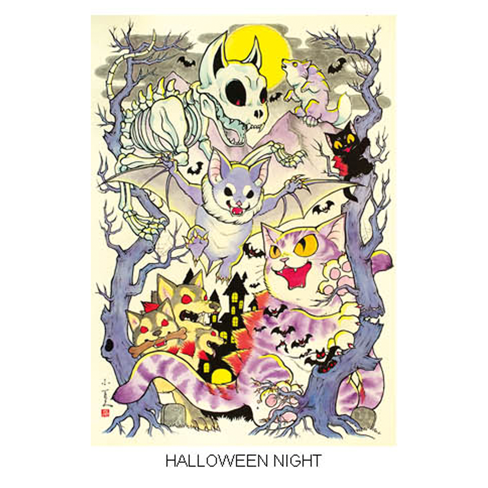 Halloween Night Print by Konatsuya